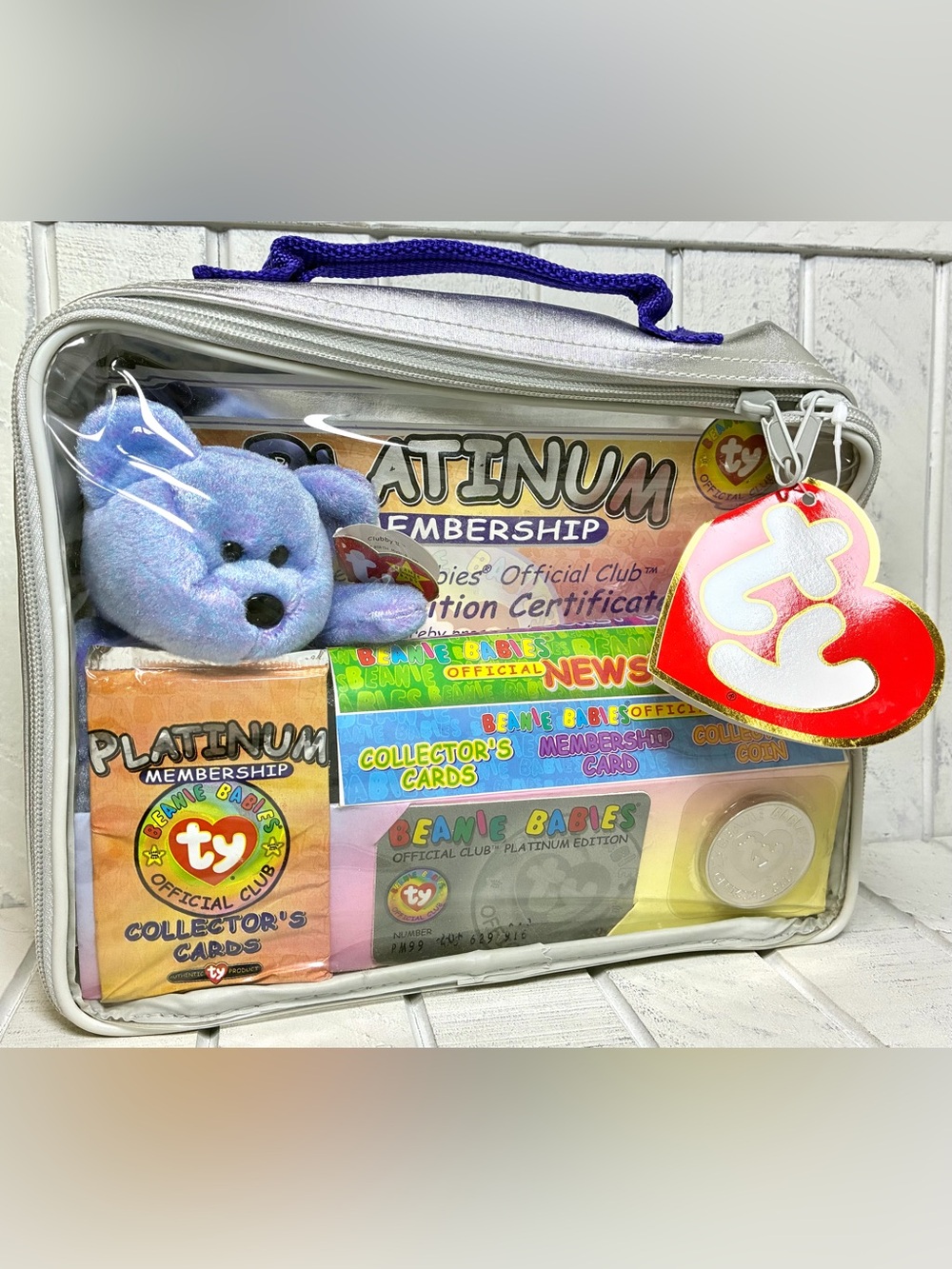 Ty Beanie Babies Official Club Platinum Edition Membership Kit Vintage 1999 NWT